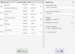 Setting up a timer